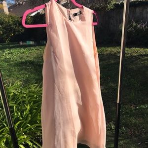 Sheer light-pink dress
